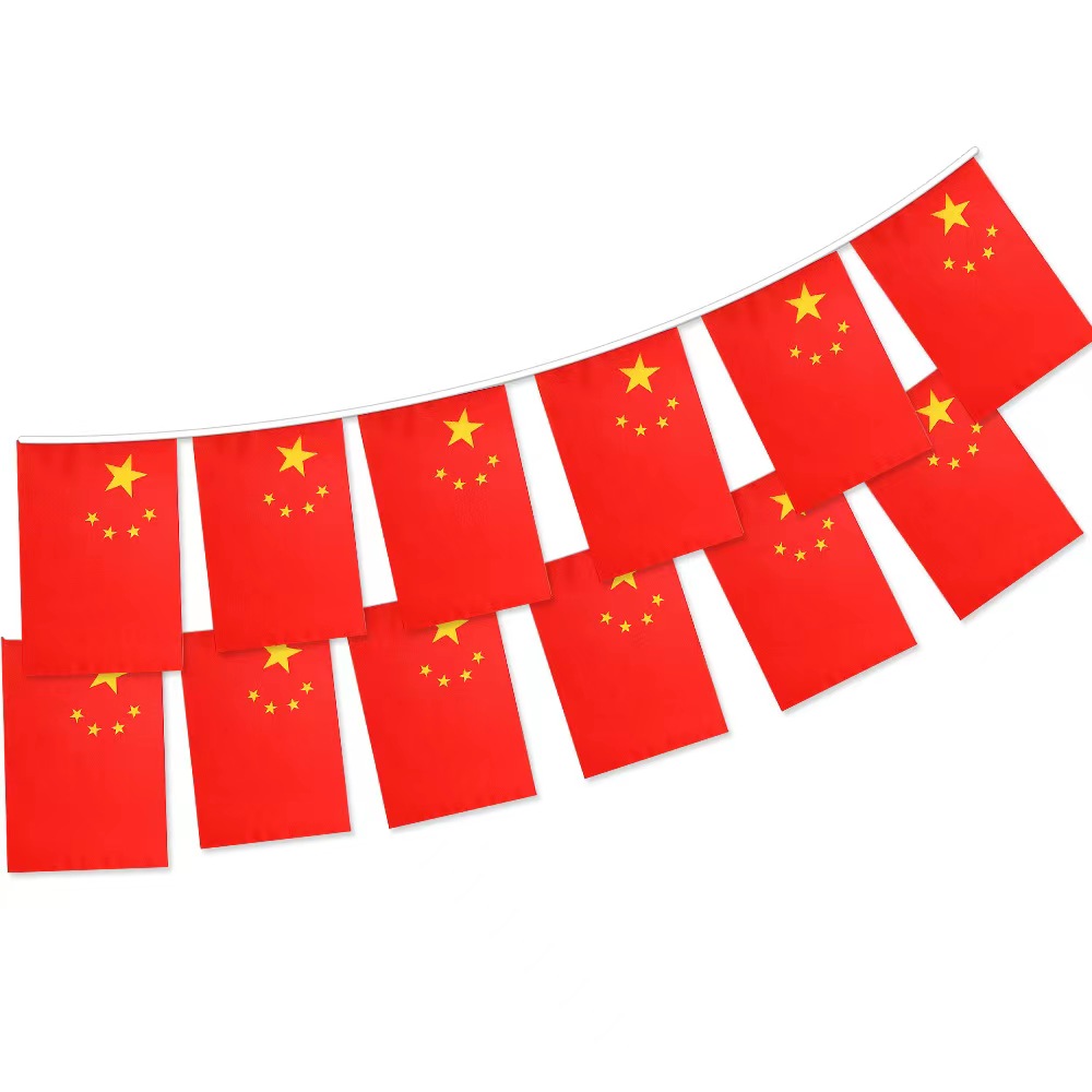 Cheap 14*21cm 2022 Football Soccer Fans 32 Team National Flag Country World Bunting String Flag for Hanging Decoration